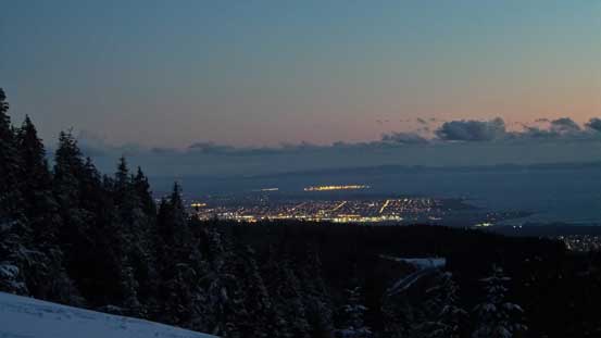 It's passing dusk already...