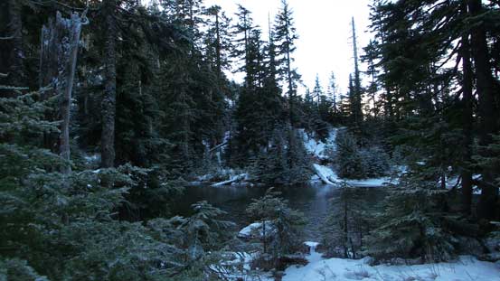 Walking around the lake