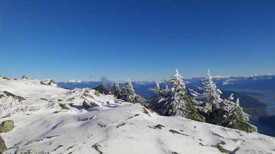 A view from the summit plateau