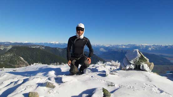 Me on the summit of Deroche Mountain