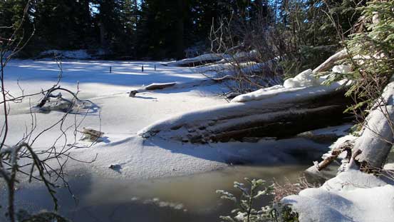 Part of those lakes was frozen already