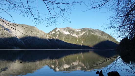 Another view of Jones Lake with part of Four Brothers behind
