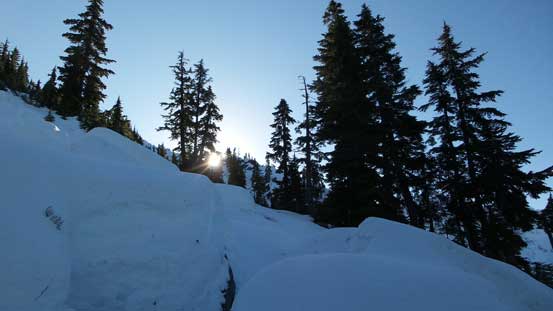 Finally the terrain opened up a bit...