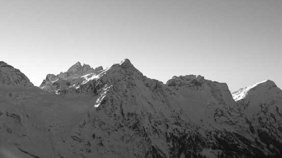 Stewart Peak with Baby Munday Peak behind