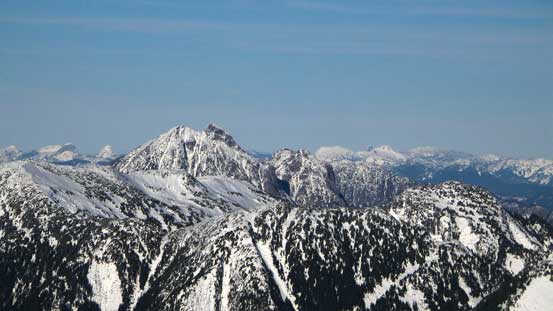 Isolillock Peak is the big one. Silver Peak just to its right