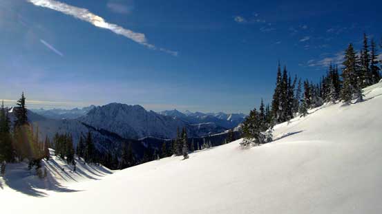 Here's an opening area. Mt. Brice behind