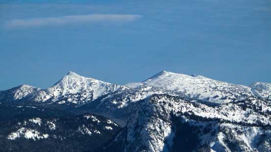 A zoomed-in view towards the Brothers