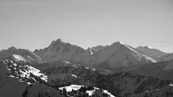 Castle Peak just across the border