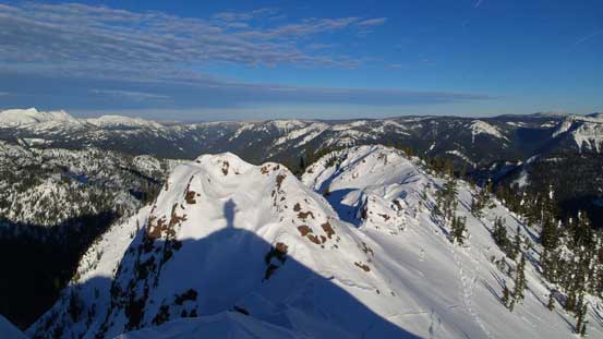On top of the next highpoint, looking back