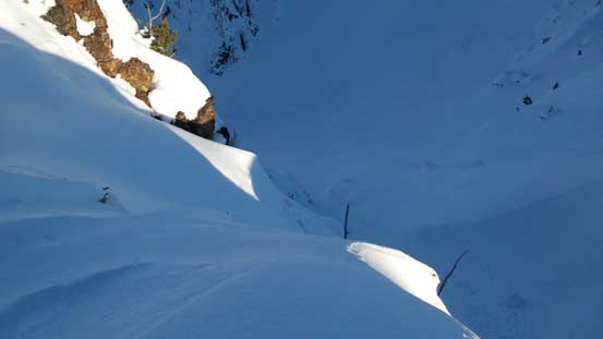 The summit is kinda exposed on one side...