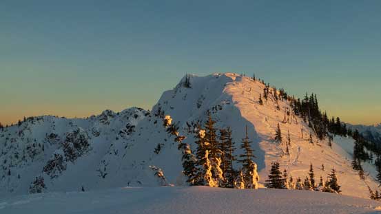 Looking back towards the true summit