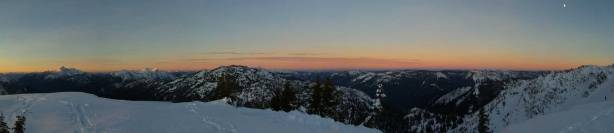 One panorama view after sunset. Click to view large size.