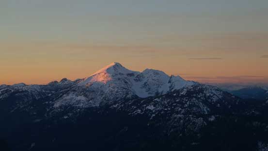 Evening glow on Mt. Outram