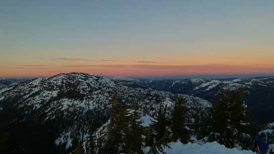 Dusk over Silverdaisy Mountain