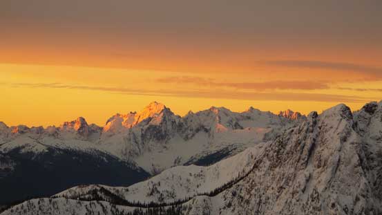 Alpenglow on Mt. Spickard