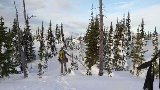 Wondering around the summit plateau for some views