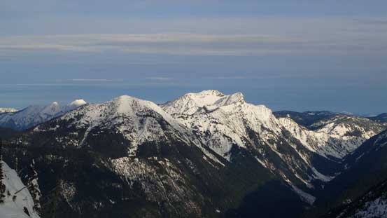 Mt. Dewdney with Mt. Ford on the left