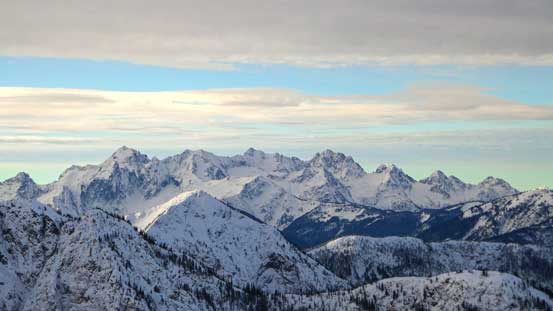 Mt. Spickard and Mt. Redoubt in the North Cascades