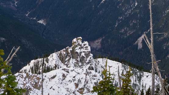 This is an interesting pinnacle on the west side of Hatchethead