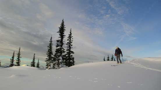 Alex getting ready for skiing Hatchethead