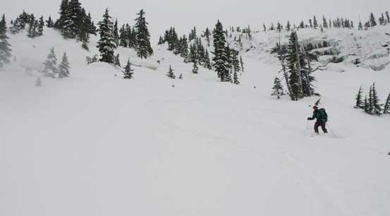 Me skiing down the north slopes