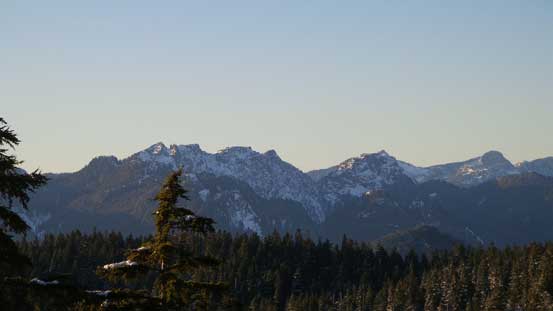 Could see peaks behind Crown Mountain