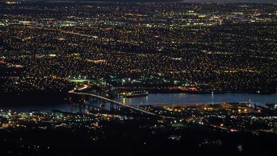 This is the bridge that Highway 1 crosses from Vancouver to North Vancouver