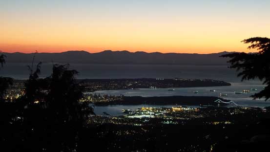 Looking towards Lion's Gate, Stanley Park and UBC