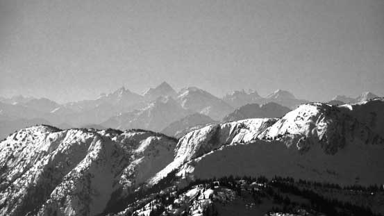 The Cheam Range with Welch Peak being the highest