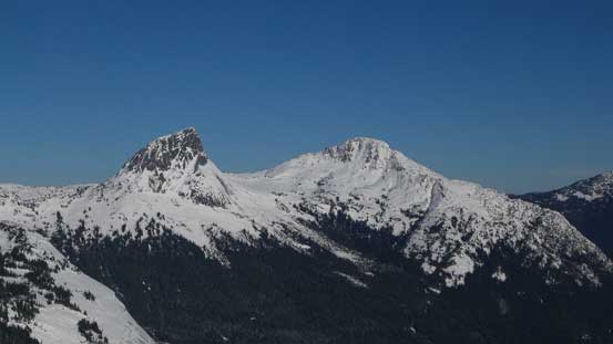 Vicuna Peak and Guanaco Peak that I bagged last month