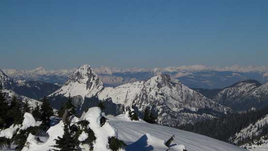 Another look at Gemse Peak (L) and Reh Peak (R)