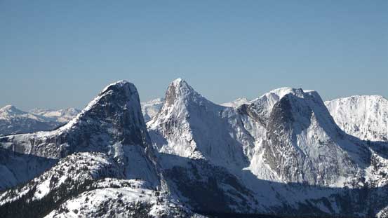 Steinbok Peak, Ibex Peak and Chamois Peak