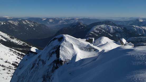 A view looking east into the Interior side of BC Cascades