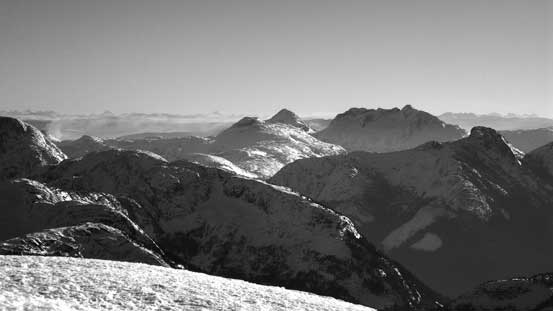Looking towards Coquihalla Mountain - the highest by Coquihalla Pass area
