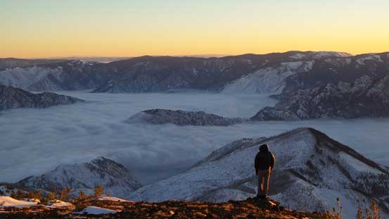 Alex soaking in the views