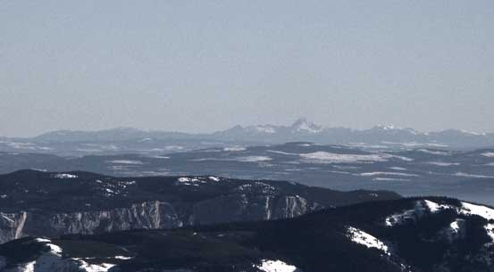 Even peaks in the Monashees are visible. This is Dunn Peak...