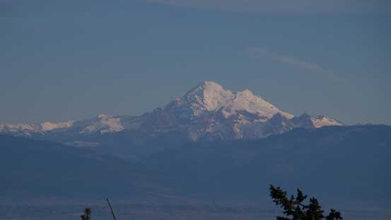 A zoomed-in view of Mt. Baker