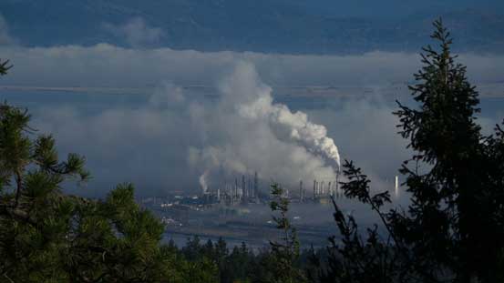 Quite a few industry plants nearby...