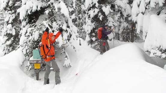 Starting the Poland Lake Trail