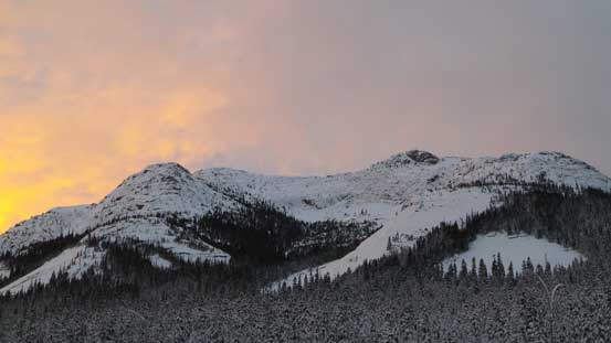 Markhor Peak from the parking lot