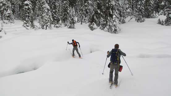 The broad area near Ottomite/Zupjok col