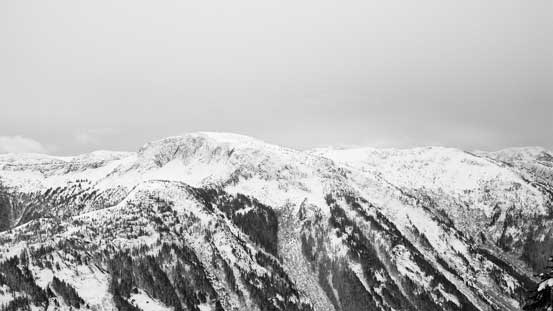 The Flatiron is another popular ski objective
