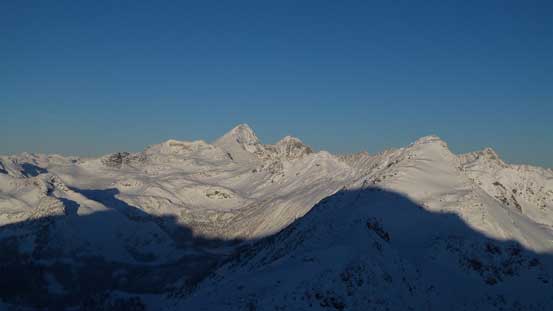 Looking back into the Marriott Basin and Mt. Marriott