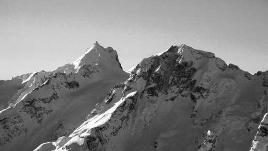 Mt. Matier (L) and Joffre Peak (R) - high on my list for the next year...