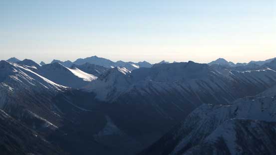 Peaks here do look like the Rockies in some way. Skihist Mountain left of center (highest in SW BC)