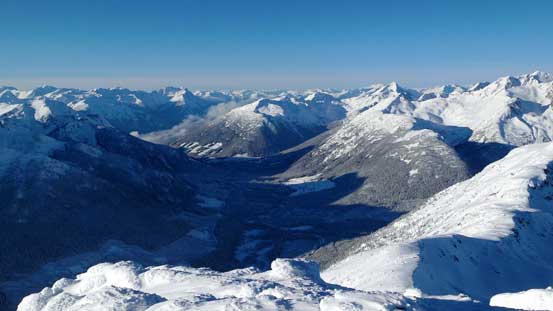 Looking down towards Cayoosh Pass