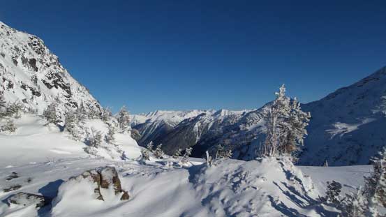 A view from Rancherie Peak's shoulder