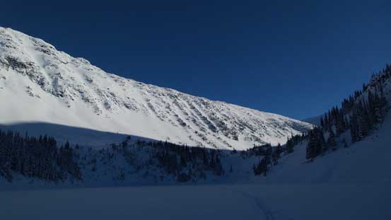 Looking back from Rohr Lake