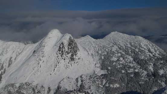 Yak Peak (L) and Nak Peak (R)