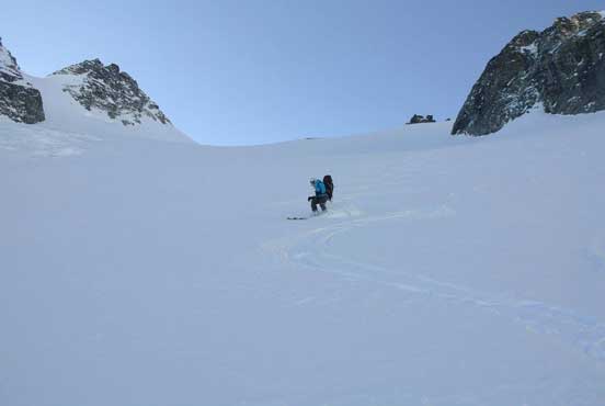 Me making turns. Photo by Alex